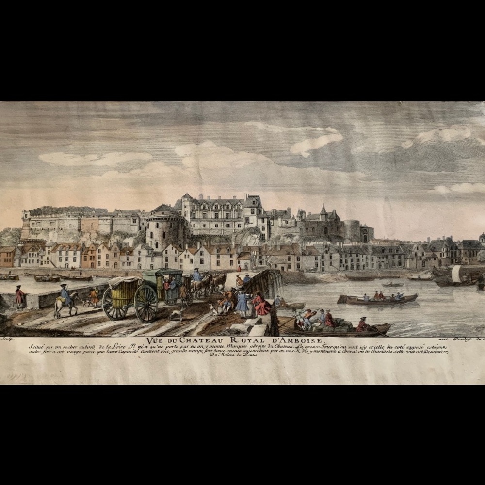 “Vue du Chateau Royal D'Amboise” by Jacques Rigaud